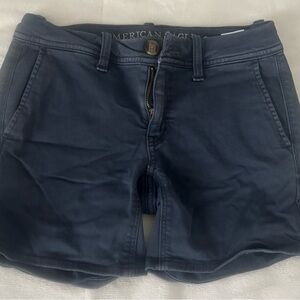 American Eagle Outfitters Women's Dark Blue Jean Shorts
